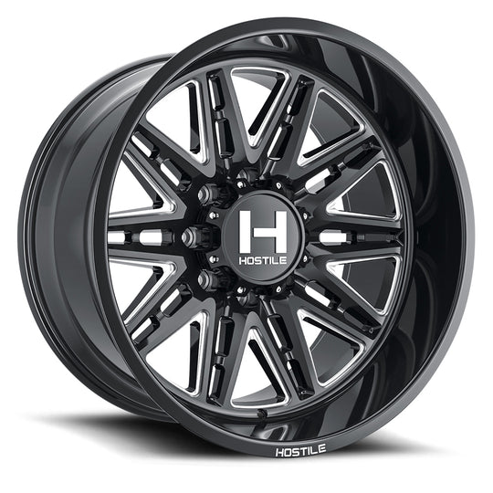 H126-2090816555B - Hostile Maniac 20X9 8X165.1 12mm Blade Cut Wheel - Hostile Wheels Canada
