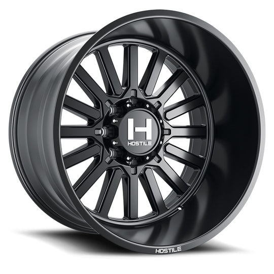 H127-2414817045BB - Hostile Titan 24X14 8X170 -76mm Asphalt Wheel - Hostile Wheels Canada