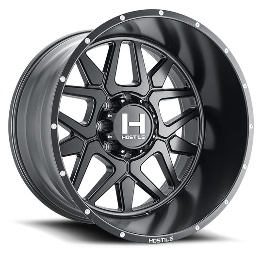 H402-20828165+123BB - Hostile Diablo 20X8.25 8X165.1 123mm Asphalt Wheel - Hostile Wheels Canada