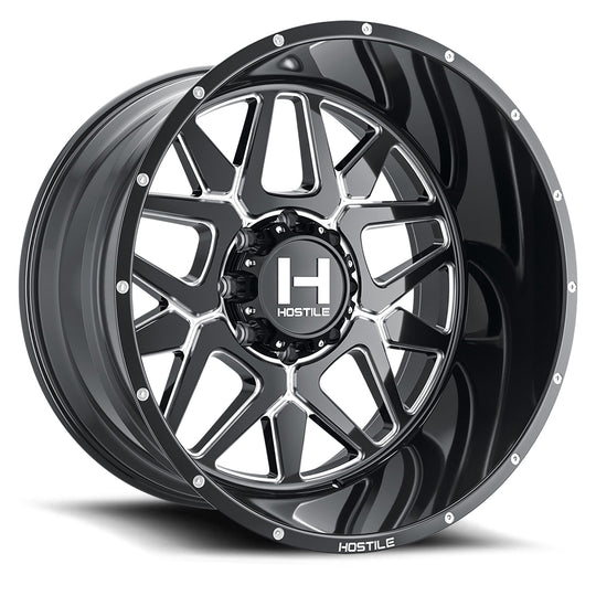 H128-2010817047B - Hostile Diablo 20X10 8X170 -19mm Blade Cut Wheel - Hostile Wheels Canada