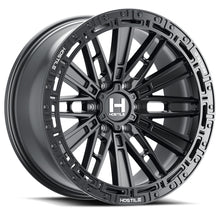 Load image into Gallery viewer, H129-1890816555A - Hostile Mojave 18X9 8X165.1 12mm Asphalt Wheel - Hostile Wheels Canada