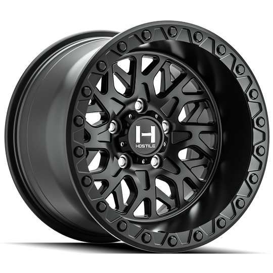 H133-1580511444A - Hostile UTV Glamis 15X8 5X114.3 0mm Asphalt - Hostile UTV Wheels Canada