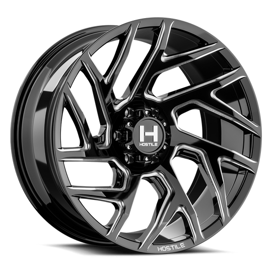 H141-2212816547B - Hostile Vortex 22X12 8X165.1 -44mm Blade Cut - Hostile Wheels Canada