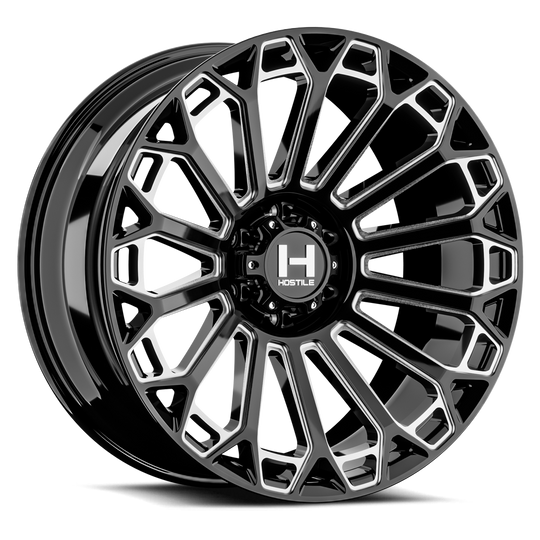 H142-2212817047B - Hostile Warrior 22X12 8X170 -44mm Blade Cut - Hostile Wheels Canada