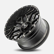 Load image into Gallery viewer, H500-221270144BM - Hardrock H500 22X12 8X170 -44mm Gloss Black Milled - Hardrock Wheels Canada