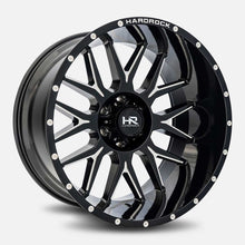 Charger l'image dans la galerie, H500-221281144BM - Hardrock H500 22X12 8X165.1 -44mm Gloss Black Milled - Hardrock Wheels Canada