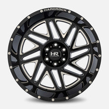 Load image into Gallery viewer, H501-201070119BM - Hardrock Bones Xposed 20x10 8x170 ET -19MM Gloss Black Milled - Hardrock Wheels Canada