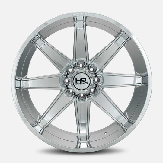 H502-241450176C - Hardrock Painkiller XPosed 24X14 5X150 -76mm Chrome - Hardrock Wheels Canada