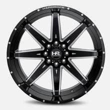 Charger l'image dans la galerie, H502-241483176BM - Hardrock H502 24X14 6X139.7 -76mm Gloss Black Milled - Hardrock Wheels Canada