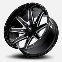 Load image into Gallery viewer, H502-241483176BM - Hardrock H502 24X14 6X139.7 -76mm Gloss Black Milled - Hardrock Wheels Canada