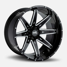Charger l'image dans la galerie, H502-201281144BM - Hardrock H502 20X12 8X165.1 -44mm Gloss Black Milled - Hardrock Wheels Canada