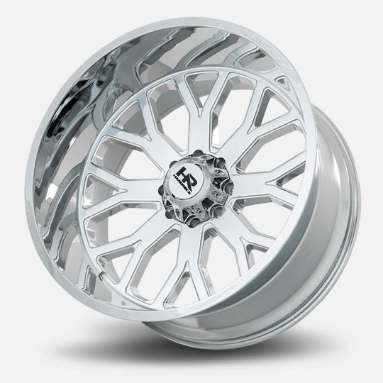 H504-221285144C - Hardrock Slammer XPosed 22X12 5X139.7 -44mm Chrome - Hardrock Wheels Canada