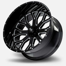 Load image into Gallery viewer, H504-209073000BM - Hardrock H504 20X9 5X127 0mm Gloss Black Milled - Hardrock Wheels Canada
