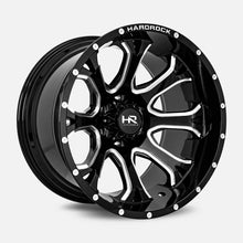 Charger l'image dans la galerie, H505-201250144BM - Hardrock H505 20X12 5X150 -44mm Gloss Black Milled - Hardrock Wheels Canada