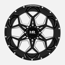Load image into Gallery viewer, H507-221281151BM - Hardrock H507 22X12 8X165.1 -51mm Gloss Black Milled - Hardrock Wheels Canada