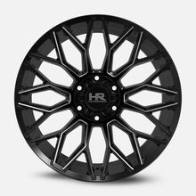 Charger l'image dans la galerie, H509-221273151BM - Hardrock H509 Xcentric Xposed 22X12 5X127 -51mm Gloss Black Milled - Hardrock Wheels Canada