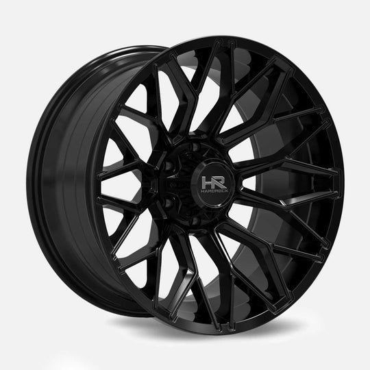 H509-201085119BM - Hardrock H509 Xcentric Xposed 20X10 5X139.7 -19mm Gloss Black Milled - Hardrock Wheels Canada