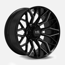 Charger l'image dans la galerie, H509-221273151BM - Hardrock H509 Xcentric Xposed 22X12 5X127 -51mm Gloss Black Milled - Hardrock Wheels Canada