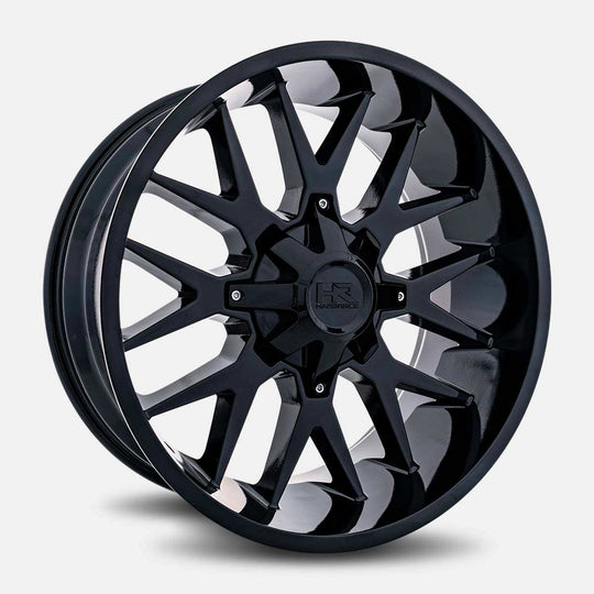 H700-209037000GB - Hardrock Affliction 20X9 6X135 / 6X139.7 0mm Gloss Black - Hardrock Wheels Canada