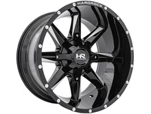 Load image into Gallery viewer, H703-201237144GBM - Hardrock H703 20X12 6X135 / 6X139.7 -44mm Gloss Black Milled - Hardrock Wheels Canada