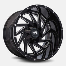 Load image into Gallery viewer, H704-201252144GBM - Hardrock H704 20X12 5X127 / 5X139.7 -44mm Gloss Black Milled - Hardrock Wheels Canada