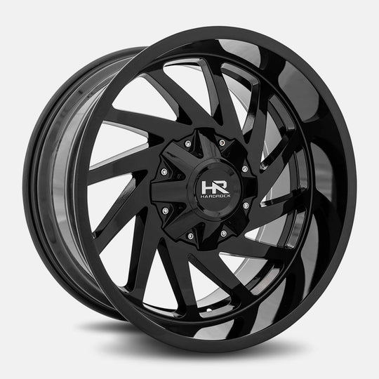 H704-201097119GB - Hardrock H704 20X10 5X150 / 5X139.7 -19mm Gloss Black - Hardrock Wheels Canada