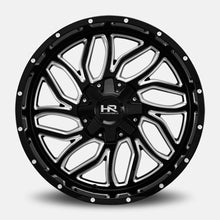 Load image into Gallery viewer, H707-201297151GBM - Hardrock H707 20X12 5X150 / 5X139.7 -51mm Gloss Black Milled - Hardrock Wheels Canada