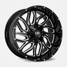 Load image into Gallery viewer, H707-209097000GBM - Hardrock Destroyer 20X9 5X150 / 5X139.7 0mm Gloss Black Milled - Hardrock Wheels Canada