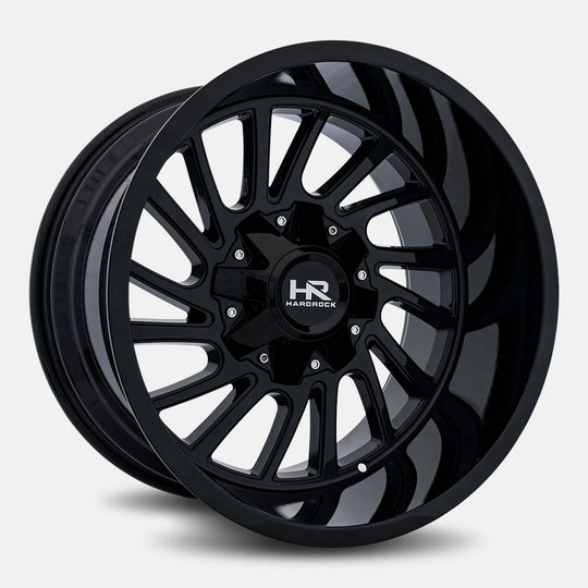 H708-201070119GB - Hardrock H708 20X10 8X170 -19mm Gloss Black - Hardrock Wheels Canada