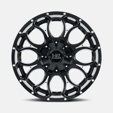 Charger l'image dans la galerie, H713-209097000GBM - Hardrock H713 Horseshoe 20X9 5X150 / 5X139.7 mm Gloss Black Milled - Hardrock Wheels Canada