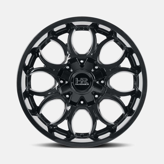 H713-201281151GB - Hardrock H713 Horseshoe 20X12 8X165.1 -51mm Gloss Black - Hardrock Wheels Canada