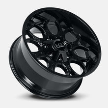 Load image into Gallery viewer, H713-201081119GB - Hardrock H713 Horseshoe 20X10 8X165.1 -19mm Gloss Black - Hardrock Wheels Canada