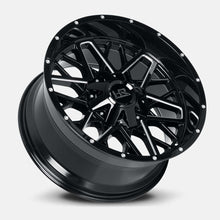 Load image into Gallery viewer, H714-209037020GBM - Hardrock H714 Bomber 20X9 6X135 / 6X139.7 20mm Gloss Black Milled - Hardrock Wheels Canada