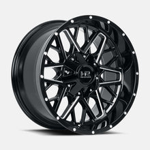 Charger l'image dans la galerie, H714-201281151GBM - Hardrock H714 Bomber 20X12 8X165.1 -51mm Gloss Black Milled - Hardrock Wheels Canada