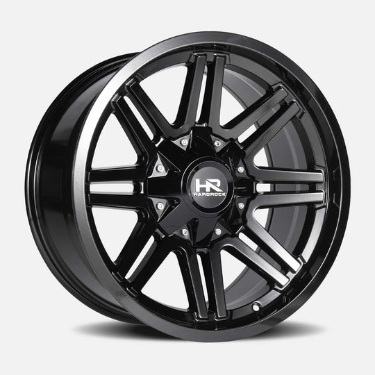 H715-201281151GB - Hardrock H715 Warrior 20X12 8X165.1 -51mm Gloss Black - Hardrock Wheels Canada