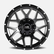 Load image into Gallery viewer, H716-209081020GBM - Hardrock H716 Rugged 20X9 8X165.1 20mm Gloss Black Milled - Hardrock Wheels Canada
