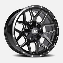 Load image into Gallery viewer, H716-209052000GBM - Hardrock H716 Rugged 20X9 5X127 / 5X139.7 mm Gloss Black Milled - Hardrock Wheels Canada