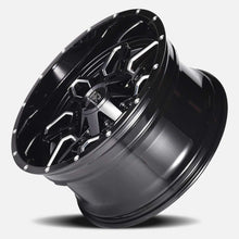 Load image into Gallery viewer, H718-209097020GBM - Hardrock H718 Striker 20X9 5X150 / 5X139.7 20mm Gloss Black Milled - Hardrock Wheels Canada