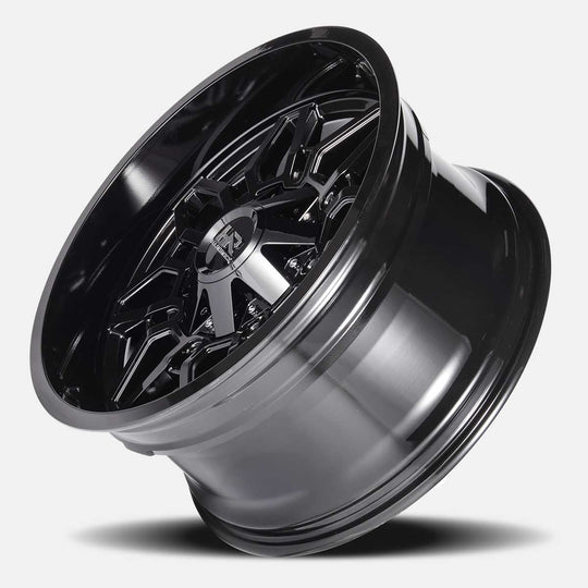 H718-201070119GB - Hardrock H718 Striker 20X10 8X170 -19mm Gloss Black - Hardrock Wheels Canada