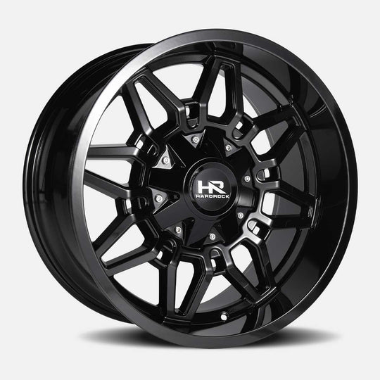 H718-201270151GB - Hardrock H718 Striker 20X12 8X170 -51mm Gloss Black - Hardrock Wheels Canada