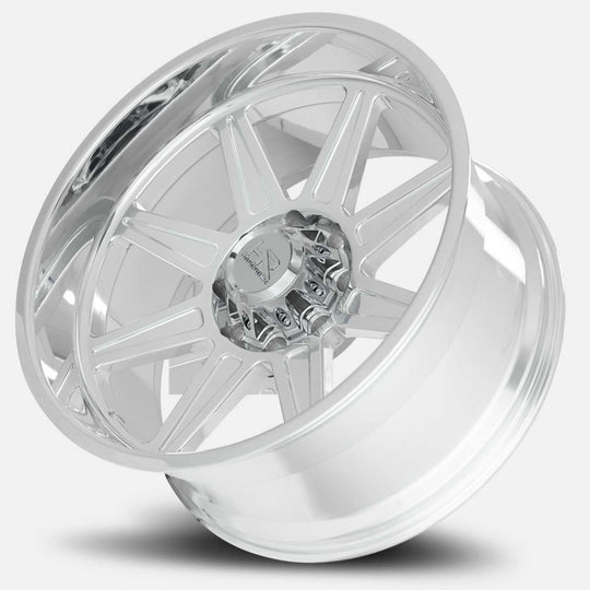 H906-241281151P - Hardrock H906 24X12 8X165.1 -51mm Polished - Hardrock Wheels Canada