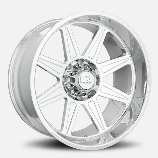 H906-221281151P - Hardrock H906 22x12 8x165.1 ET -51MM Polished - Hardrock Wheels Canada