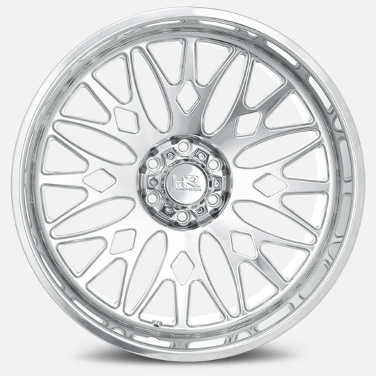 H907-221278151P - Hardrock H907 22x12 8x180 ET -51MM Polished - Hardrock Wheels Canada