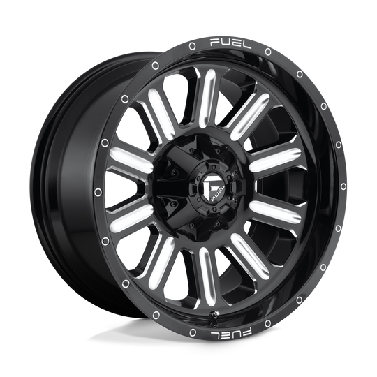 D62020008247 - Fuel Off-Road D620 Hardline 20X10 8X165.1 -18 mm Gloss Black Milled - Fuel Off-Road Wheels Canada