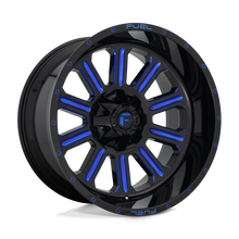 Load image into Gallery viewer, D64622209847 - Fuel Off-Road D646 Hardline 22X12 6X135 6X139.7 -44 mm Gloss Black Blue Tinted Clear - Fuel Off-Road Wheels Canada