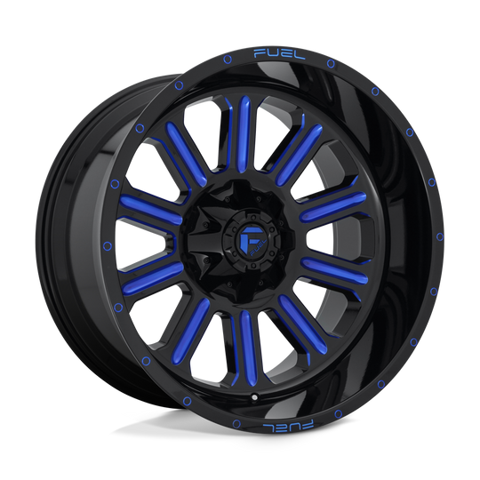 D64622209847 - Fuel Off-Road D646 Hardline 22X12 6X135 6X139.7 -44 mm Gloss Black Blue Tinted Clear - Fuel Off-Road Wheels Canada