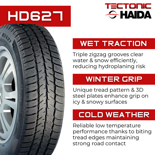 23565168PRHD627-2PK 235/65R16C 8PR Haida HD627 Winter 115/113R - 2 Pack Haida Tires Canada