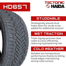 Load image into Gallery viewer, 2554020HD657-4PK 255/40R20 Haida HD657 Studdable Winter 101T - 4 Pack Haida Tires Canada