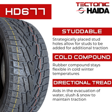 Load image into Gallery viewer, 1757013HD677 175/70R13 Haida HD677 Studdable Winter 82T Haida Tires Canada