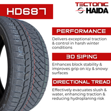 Charger l'image dans la galerie, 2155518HD687 215/55R18 Haida HD687 UHP Winter 99H Haida Tires Canada